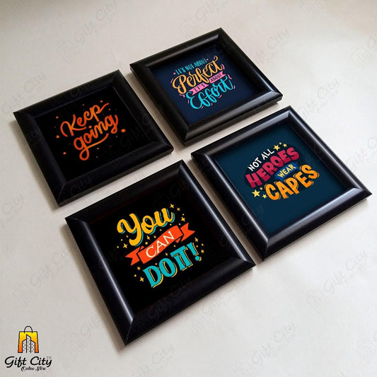 Inspiration Quote Frames, Wall Art Hangings Glass Frames 