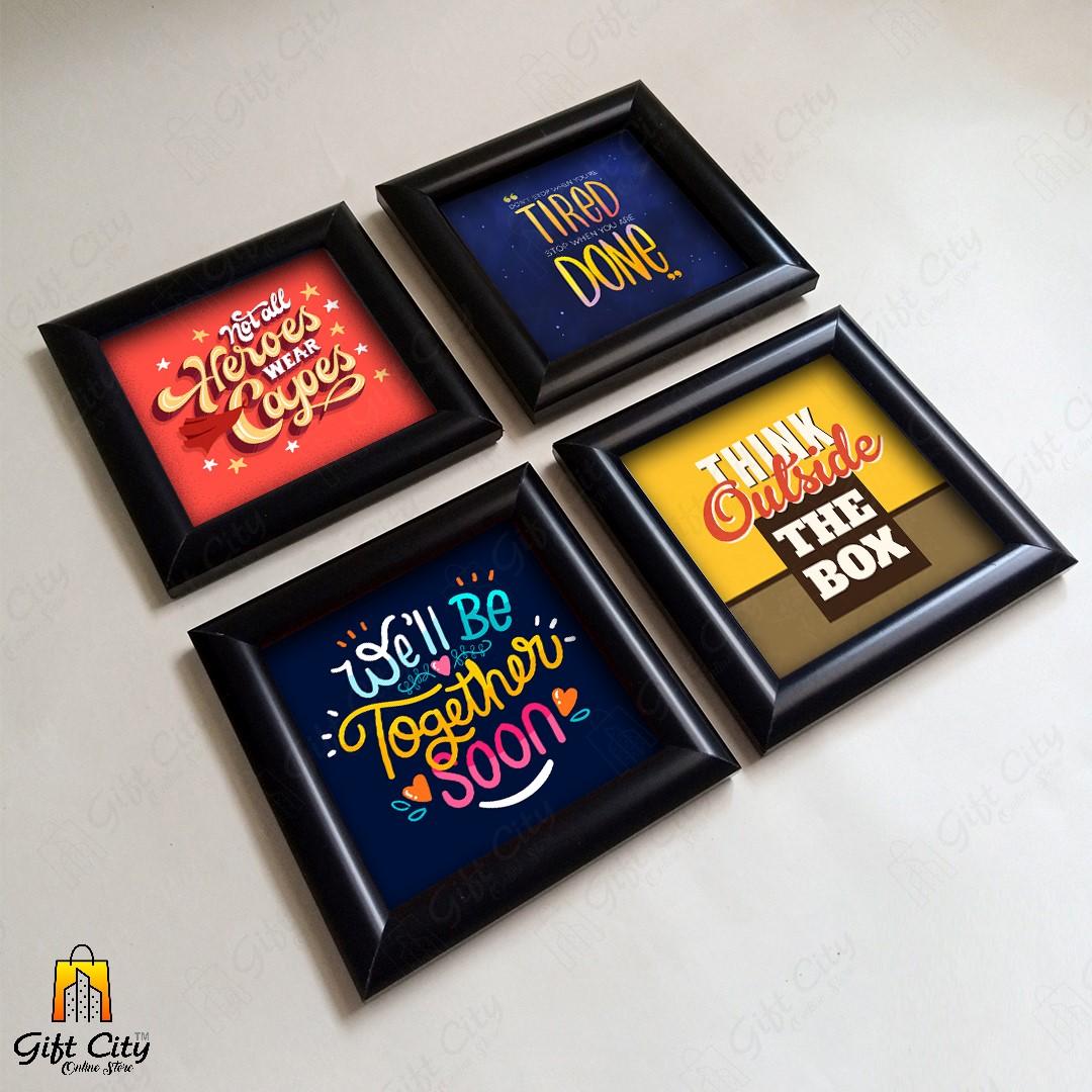 Inspiration Quote Frames Set, Wall Art Hangings