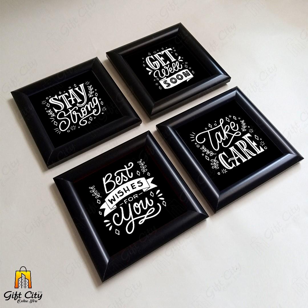 Motivational Quote Frames, Wall Art Hangings Glass Frames