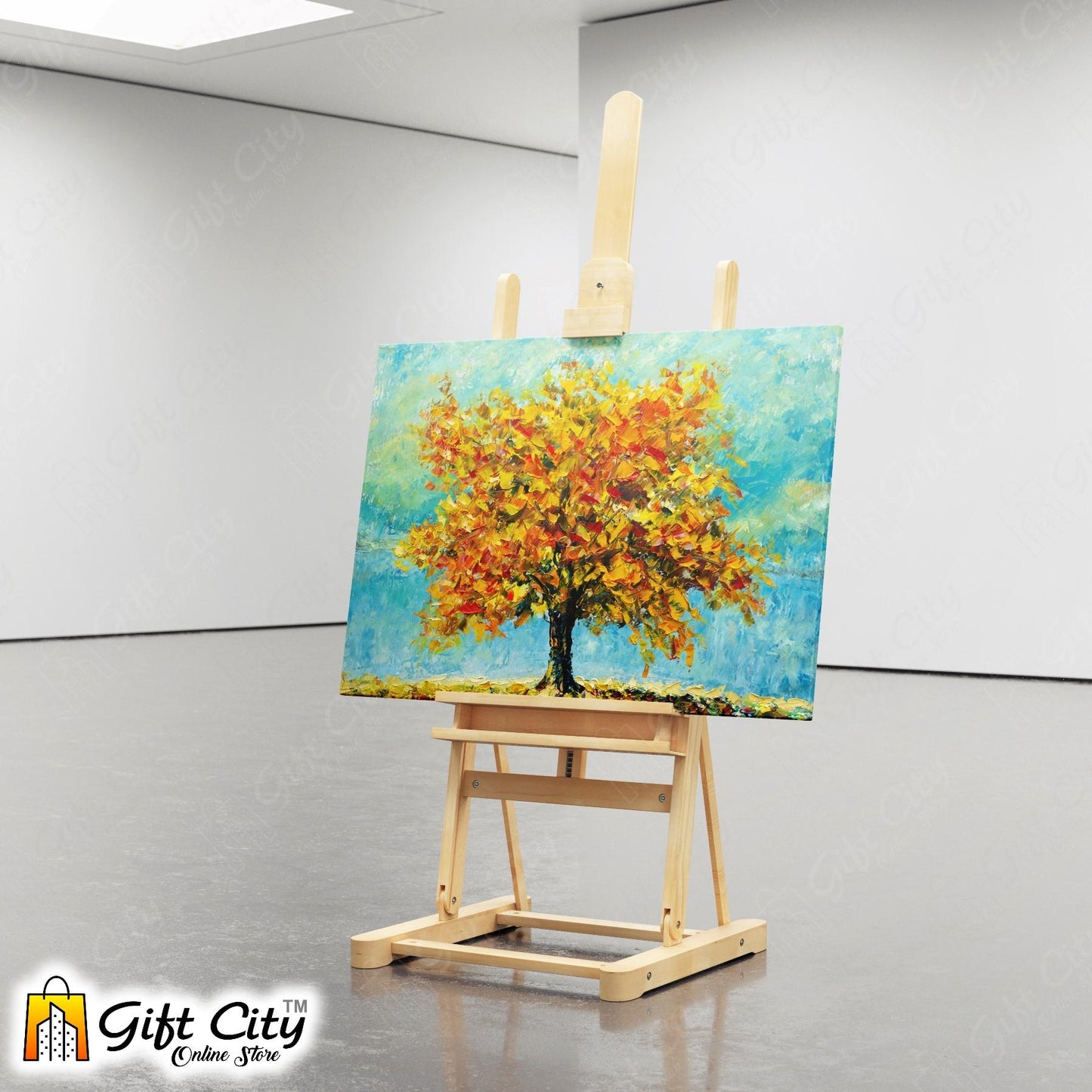 Beautiful Tree Art Canvas Painting Digital Art 