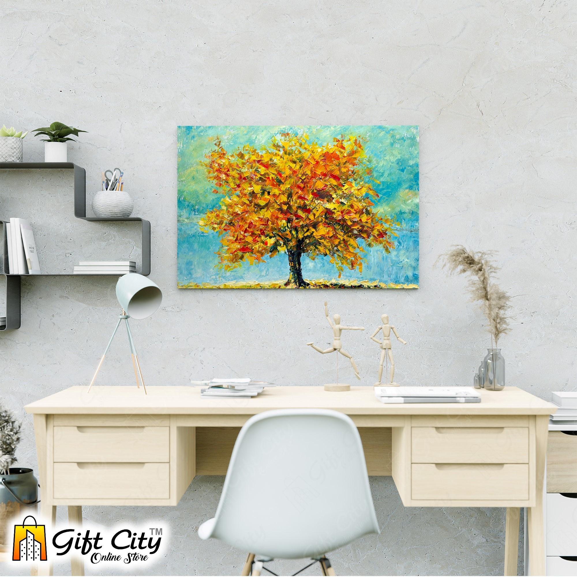 Beautiful Tree Art Canvas Painting Digital Art 