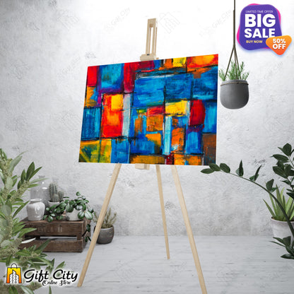 Square Abstract Art Canvas Painting