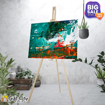  Multi Colored Abstract Art Canvas Painting