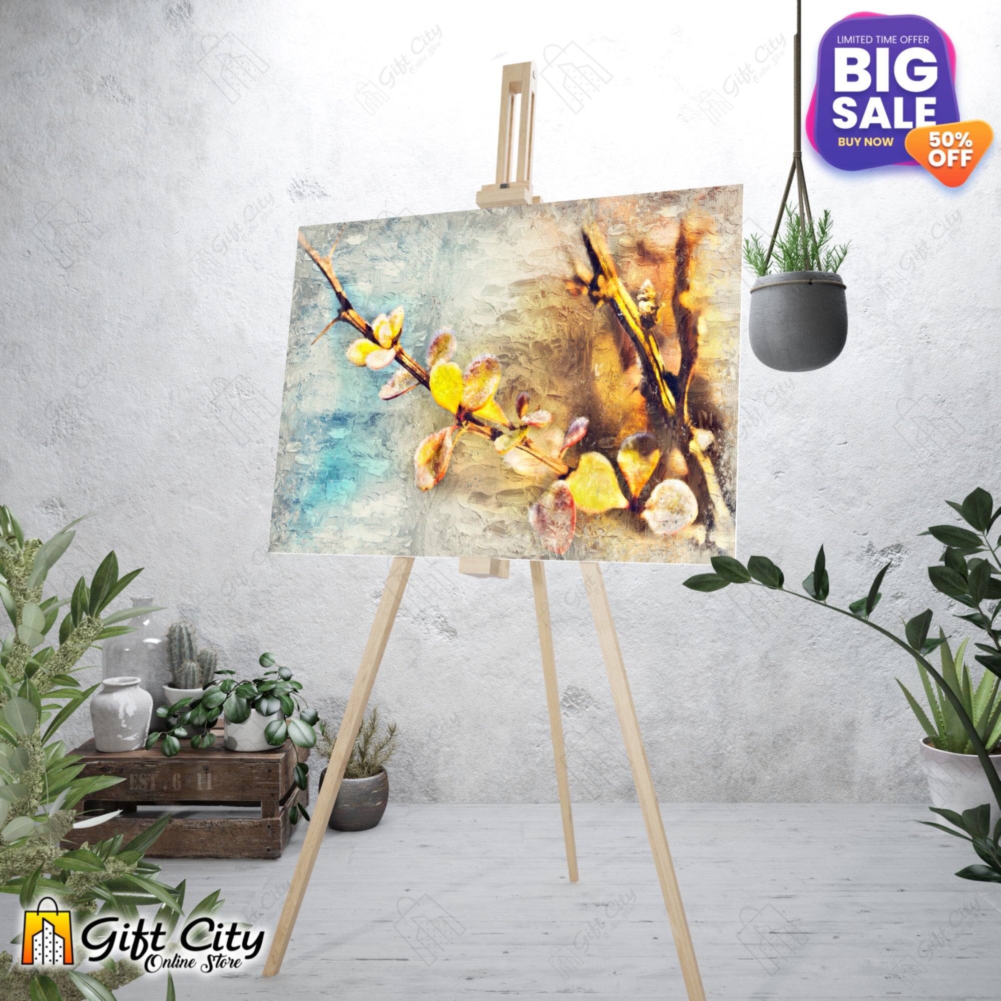 Flower Art Canvas Painting