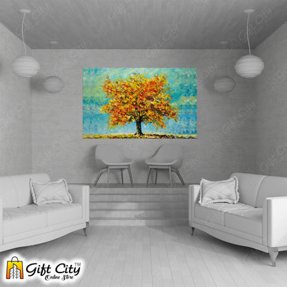 Beautiful Tree Art Canvas Painting Digital Art 