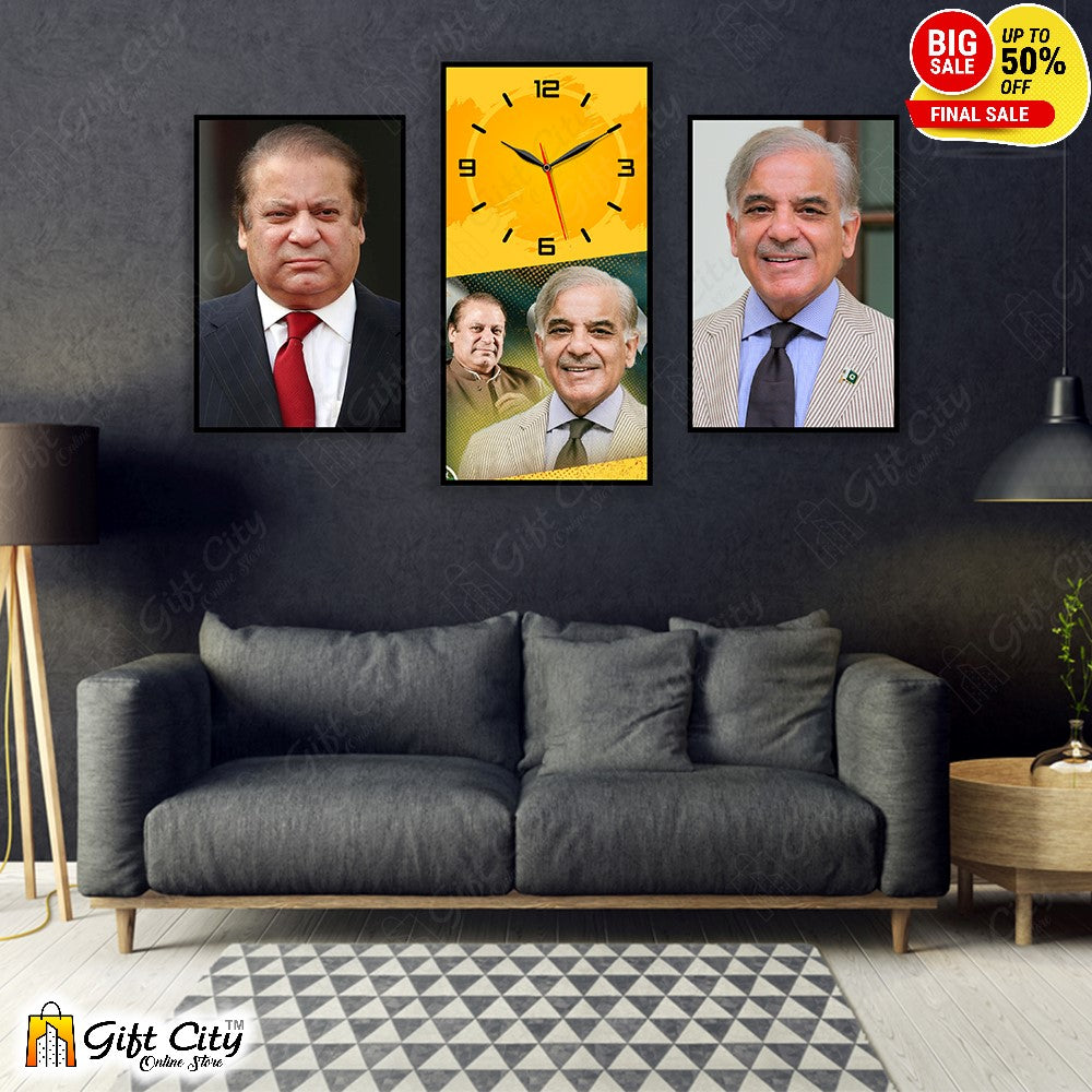 3 In 1 Frame Wall Clock New Design