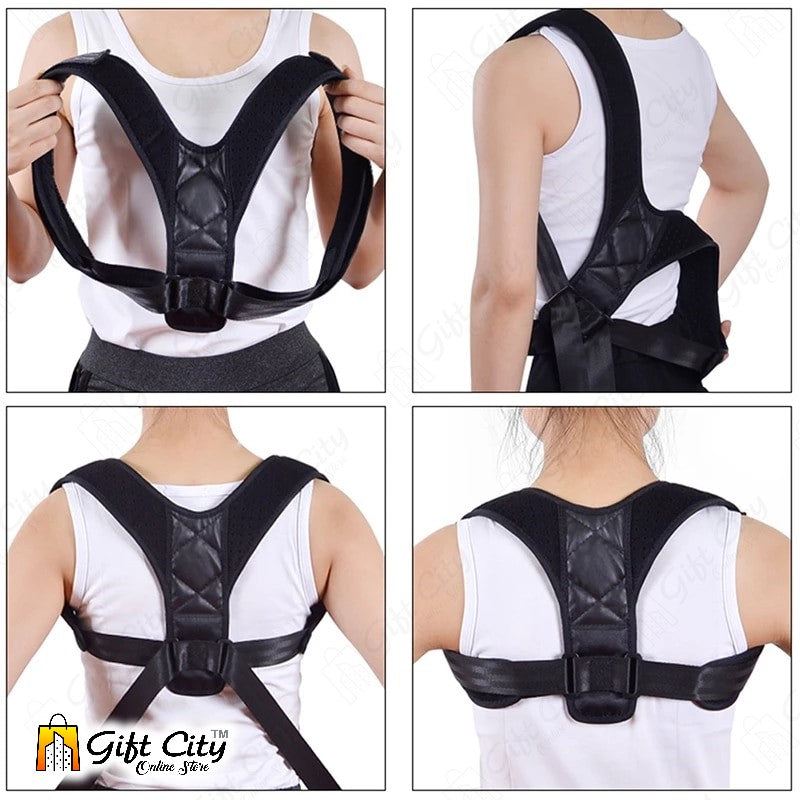  Posture Belt Adjustable Shoulder Support and Back Pain Relief Body