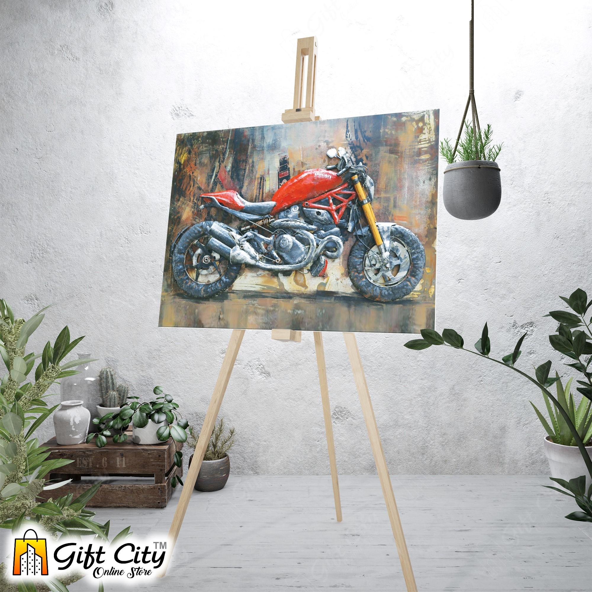 Ducati In City Art Canvas Painting Digital Art for Home Décor