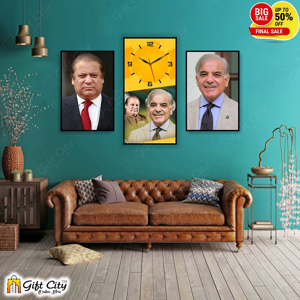 3 In 1 Frame Wall Clock New Design