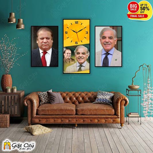 3 In 1 Frame Wall Clock New Design