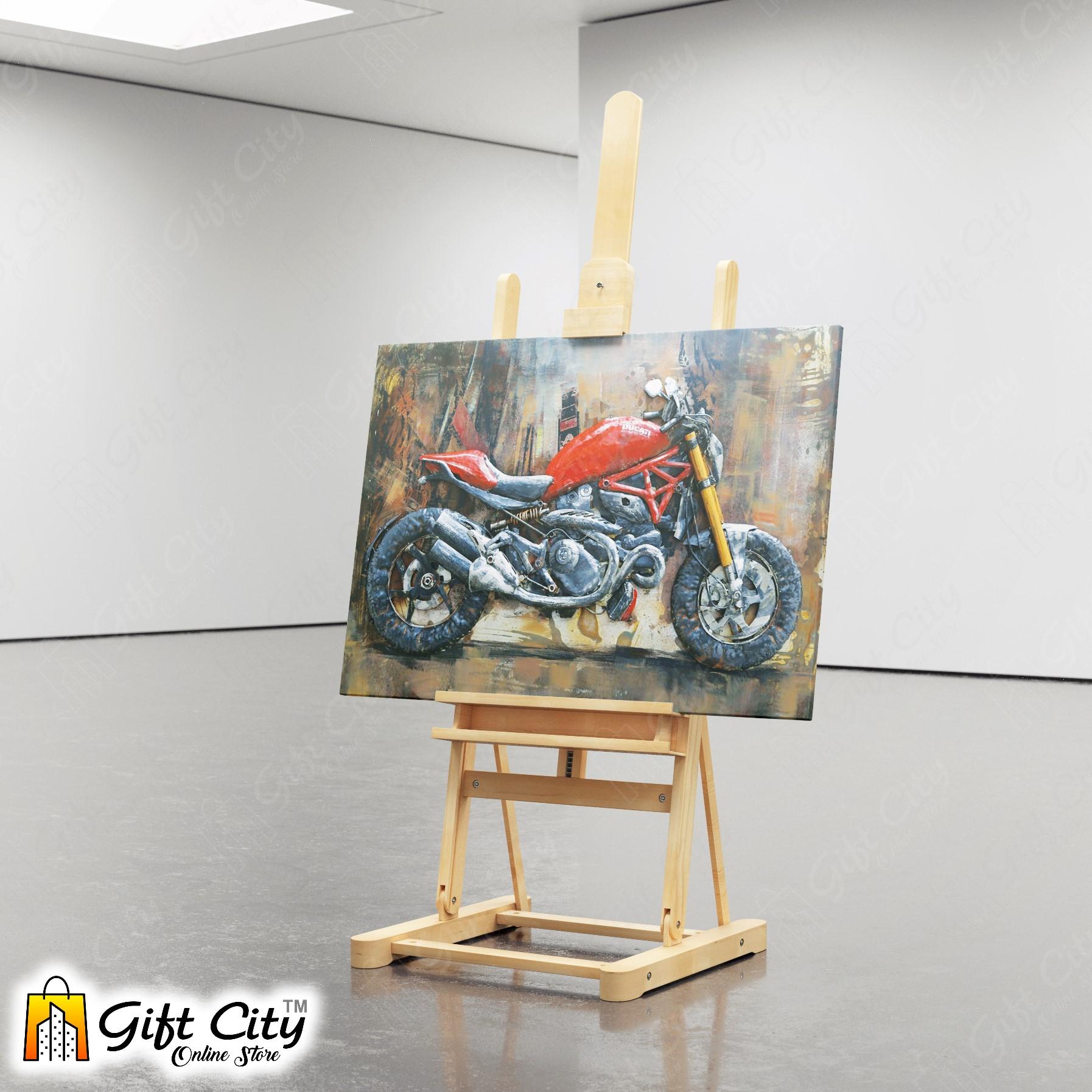 Ducati In City Art Canvas Painting Digital Art for Home Décor