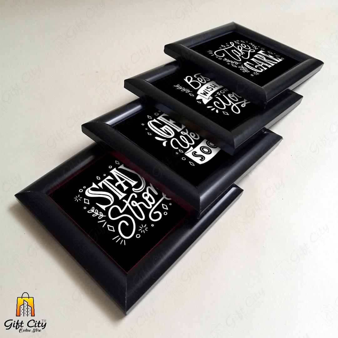 Motivational Quote Frames, Wall Art Hangings Glass Frames