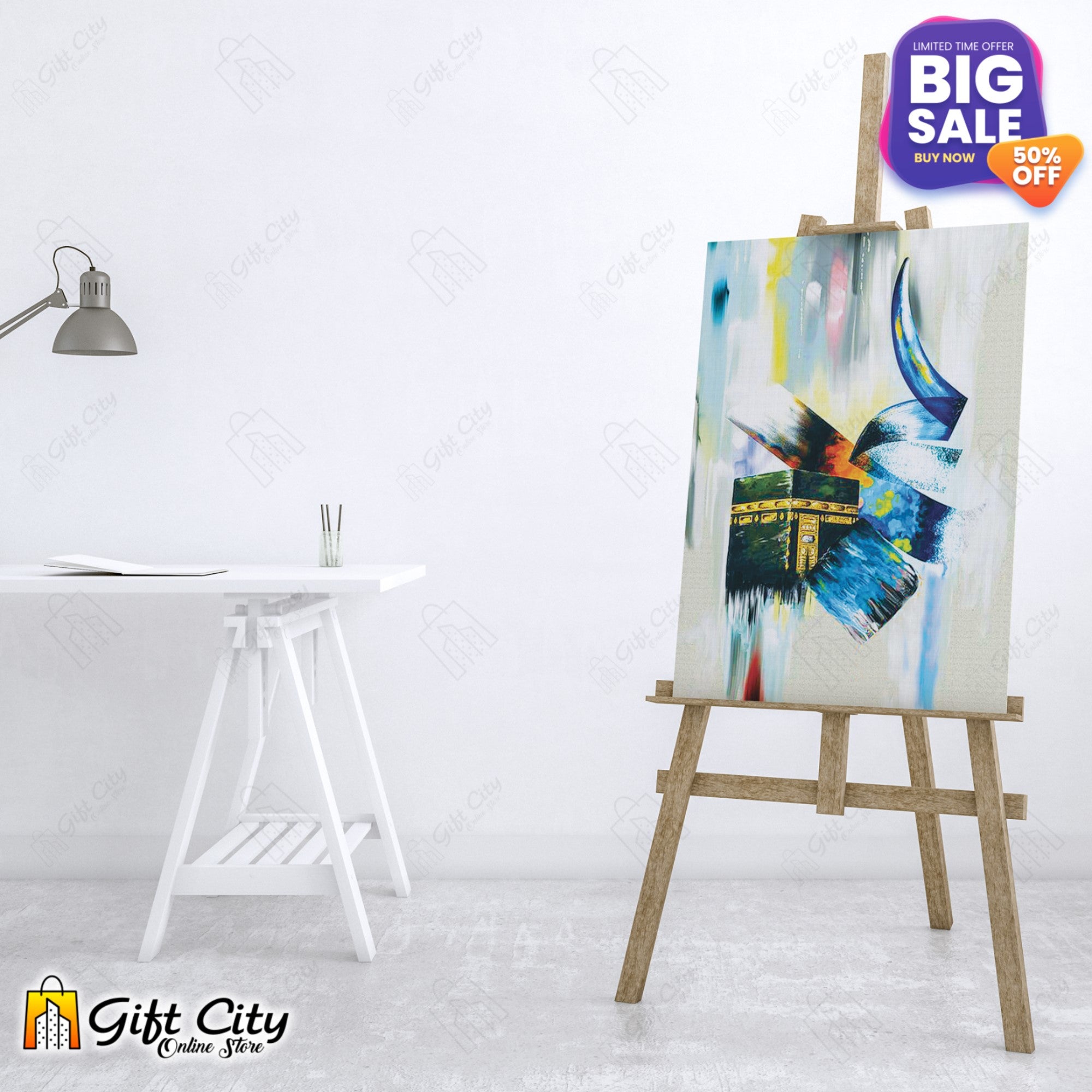 Modern Art Digital Islamic Canvas Painting