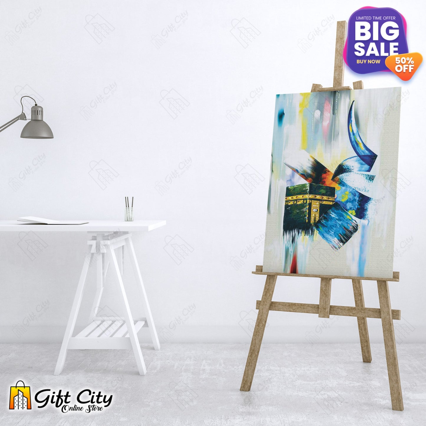 Modern Art Digital Islamic Canvas Painting