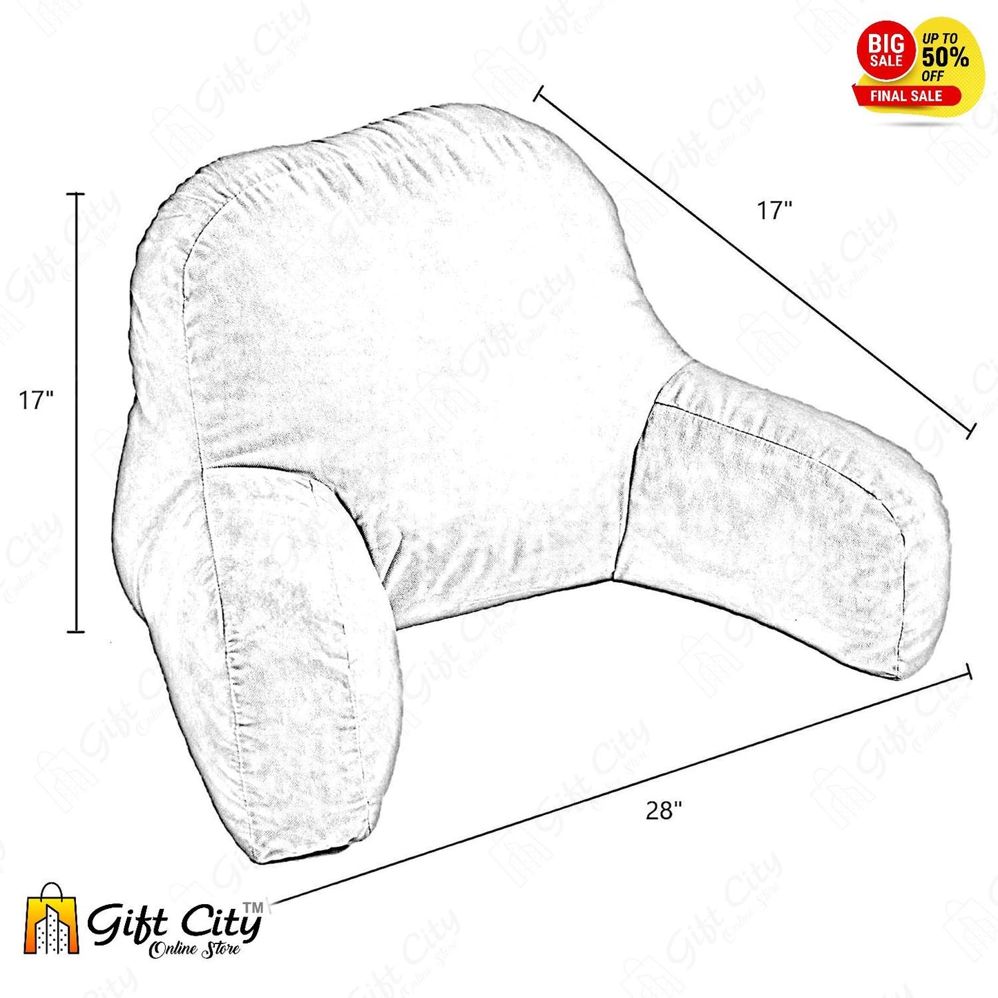 Plush Big Backrest Reading Rest Pillow