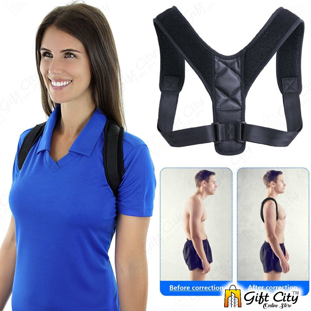  Posture Belt Adjustable Shoulder Support and Back Pain Relief Body