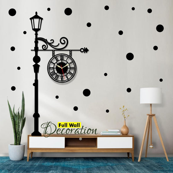 Big European Style Wooden Wall Clock 