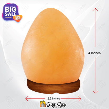 Egg Shape Crafted Salt Lamp