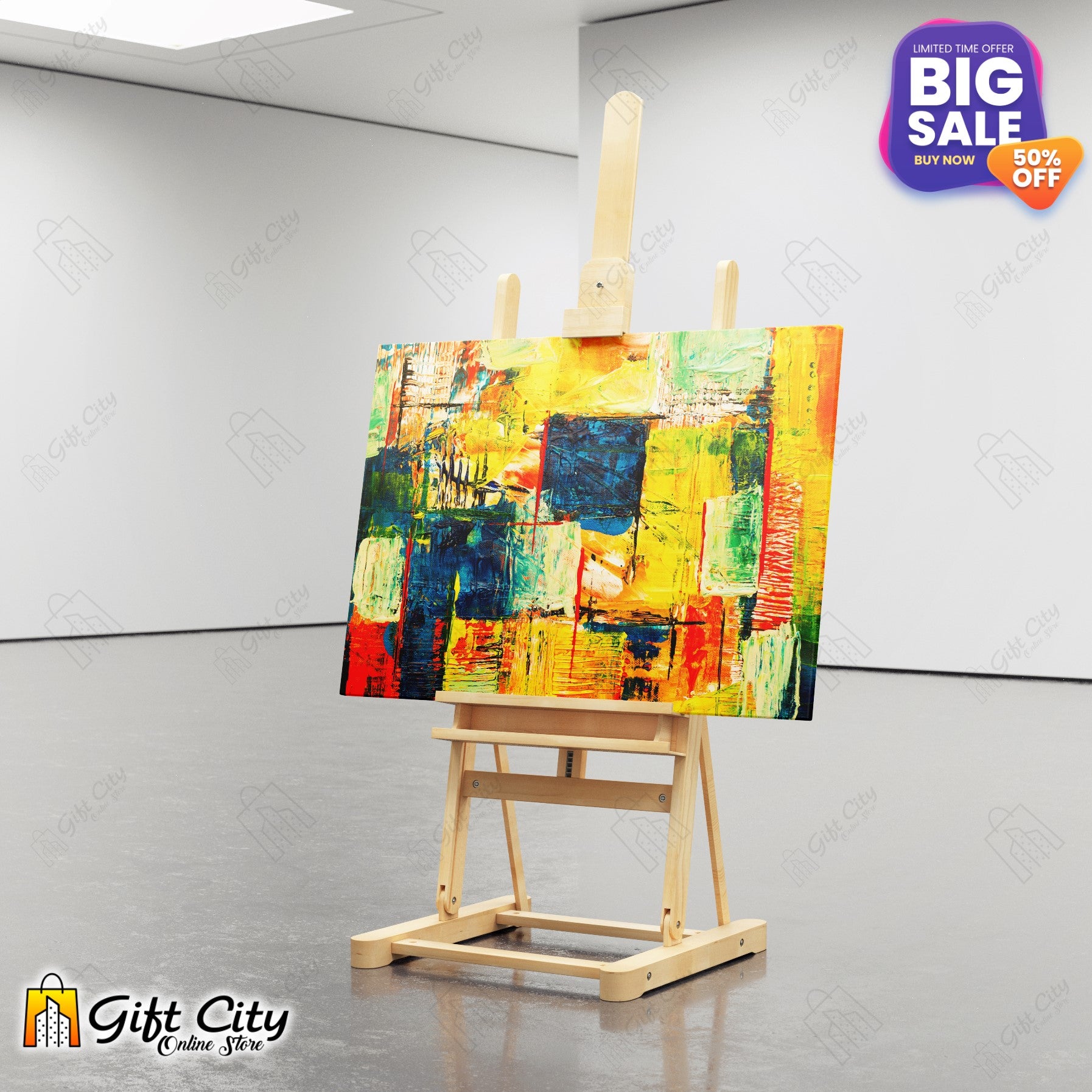 Acrylic Abstract Art Canvas Painting