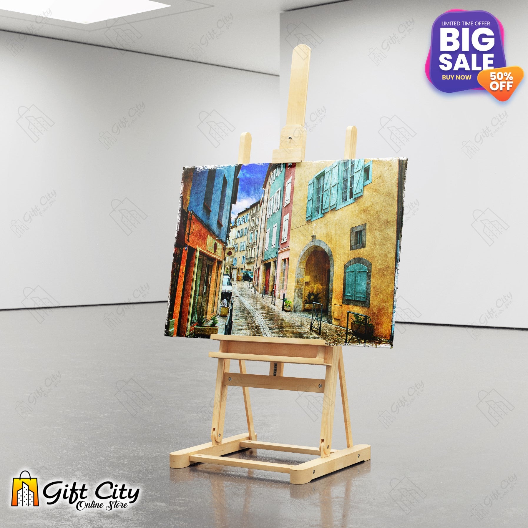 Street View Canvas Painting