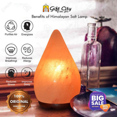 Himalayan Raindrop Shape 7 Color Changing Crafted Salt Lamp for Home Decoration - Gift City - Gift City Online Store