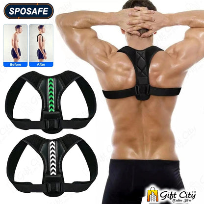  Posture Belt Adjustable Shoulder Support and Back Pain Relief Body