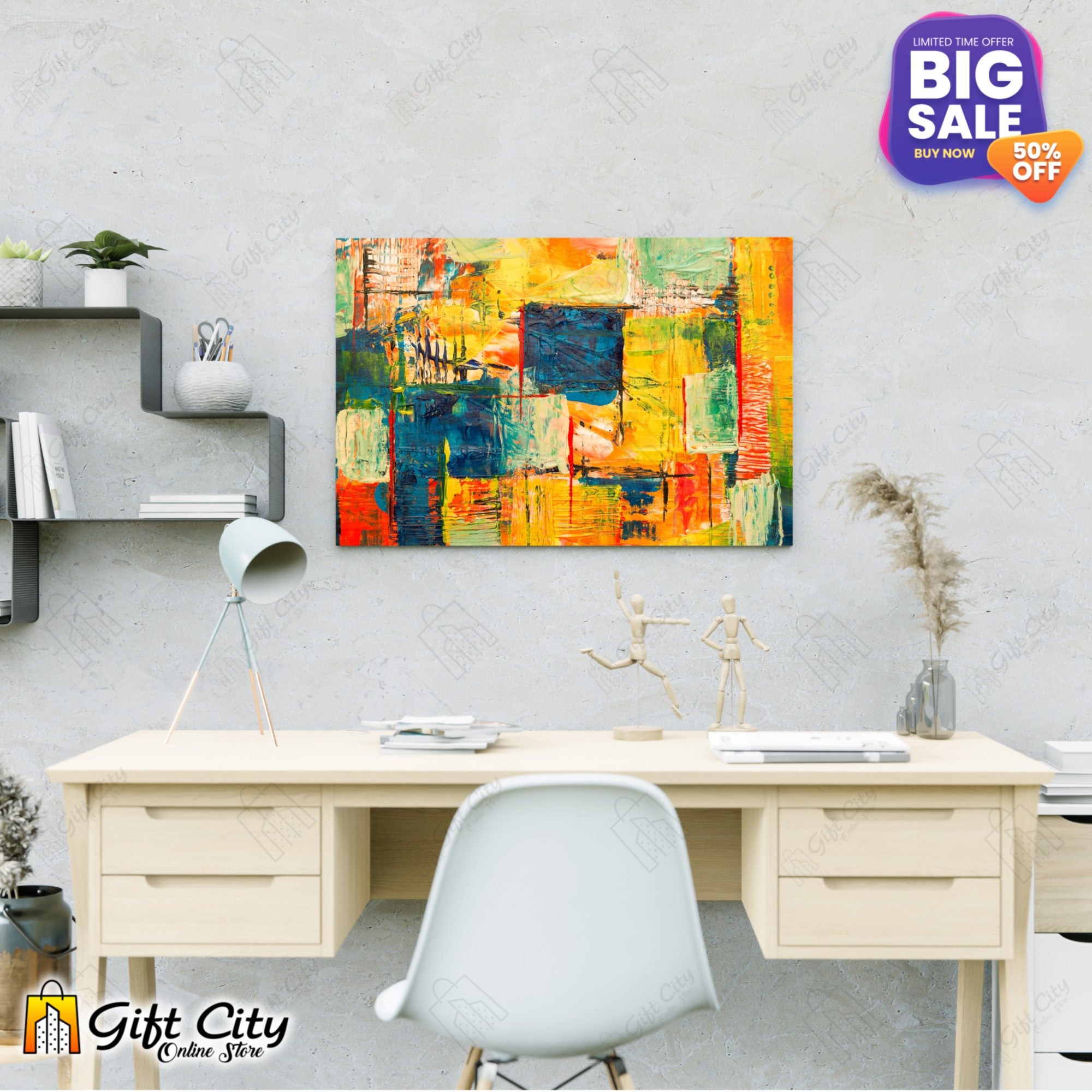 Acrylic Abstract Art Canvas Painting