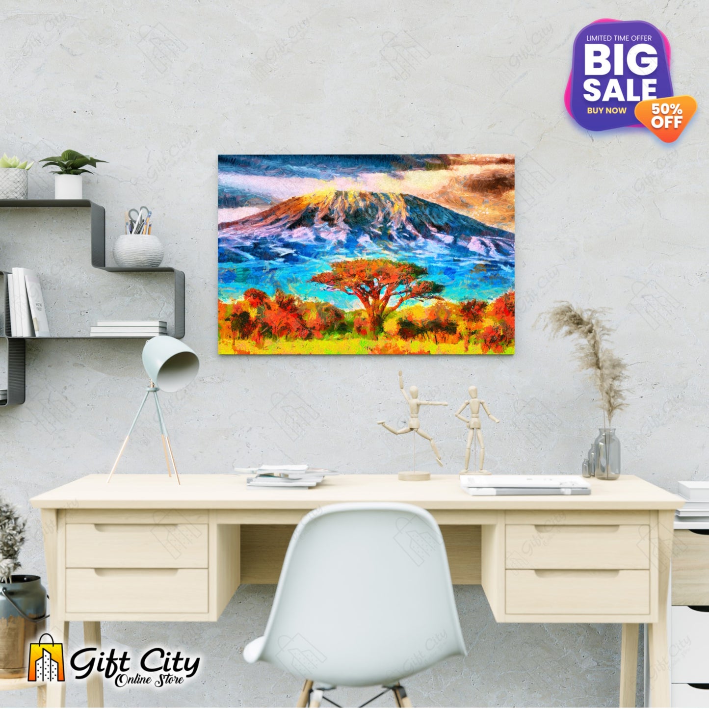 Mount Kilimanjaro Canvas Painting