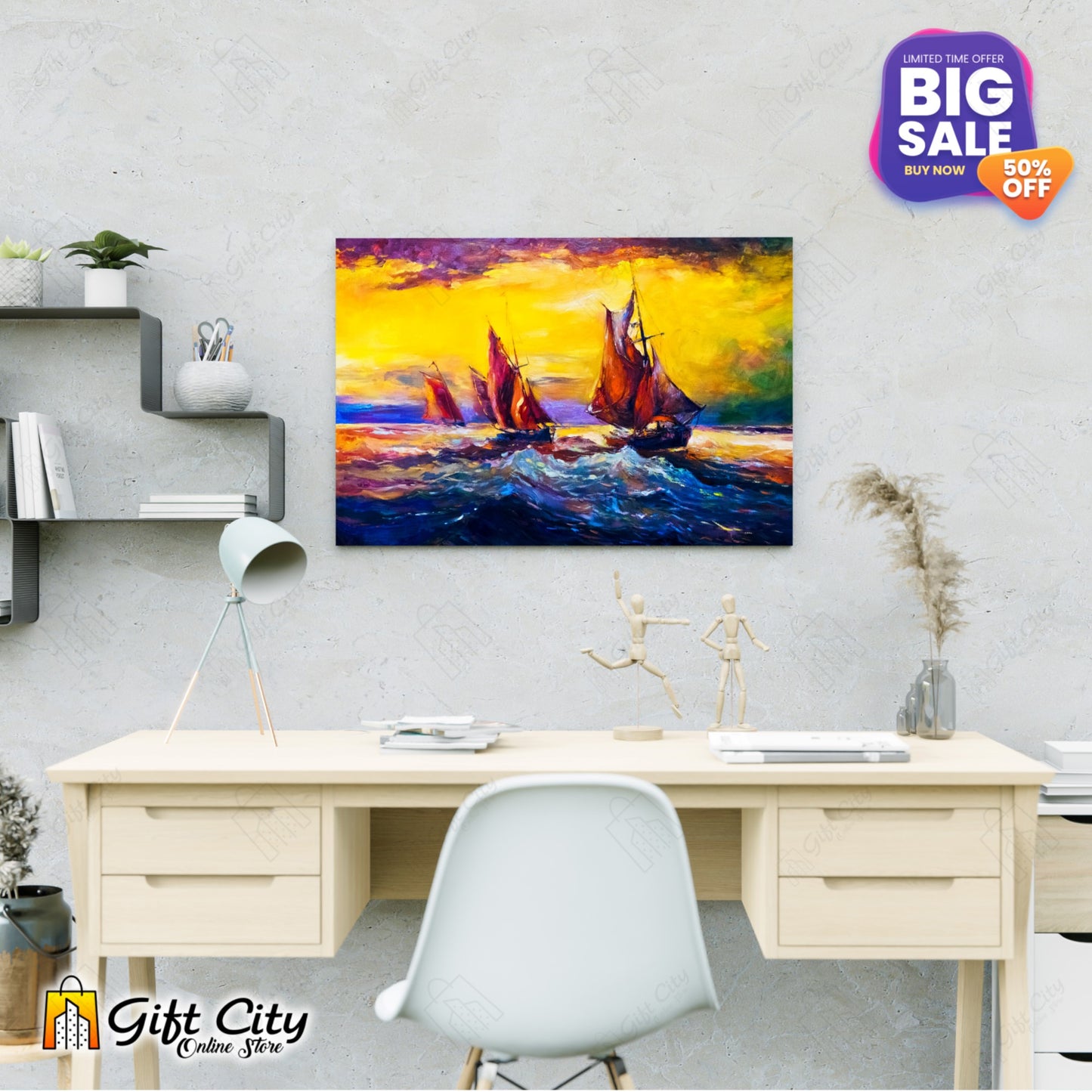 Sail Ship Canvas Painting