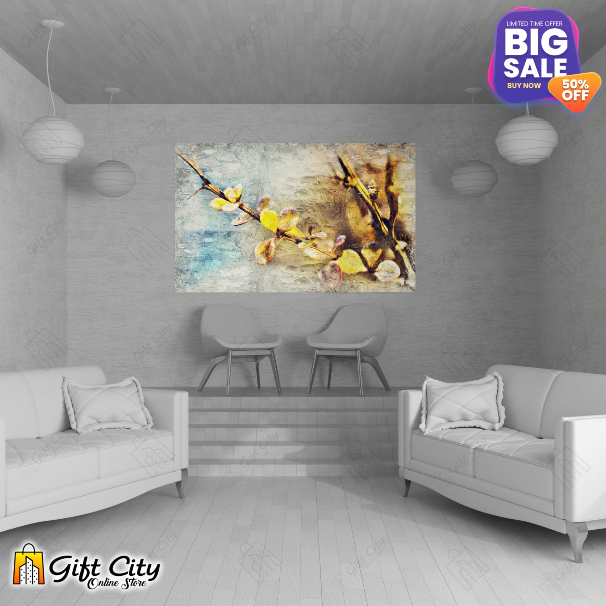 Flower Art Canvas Painting