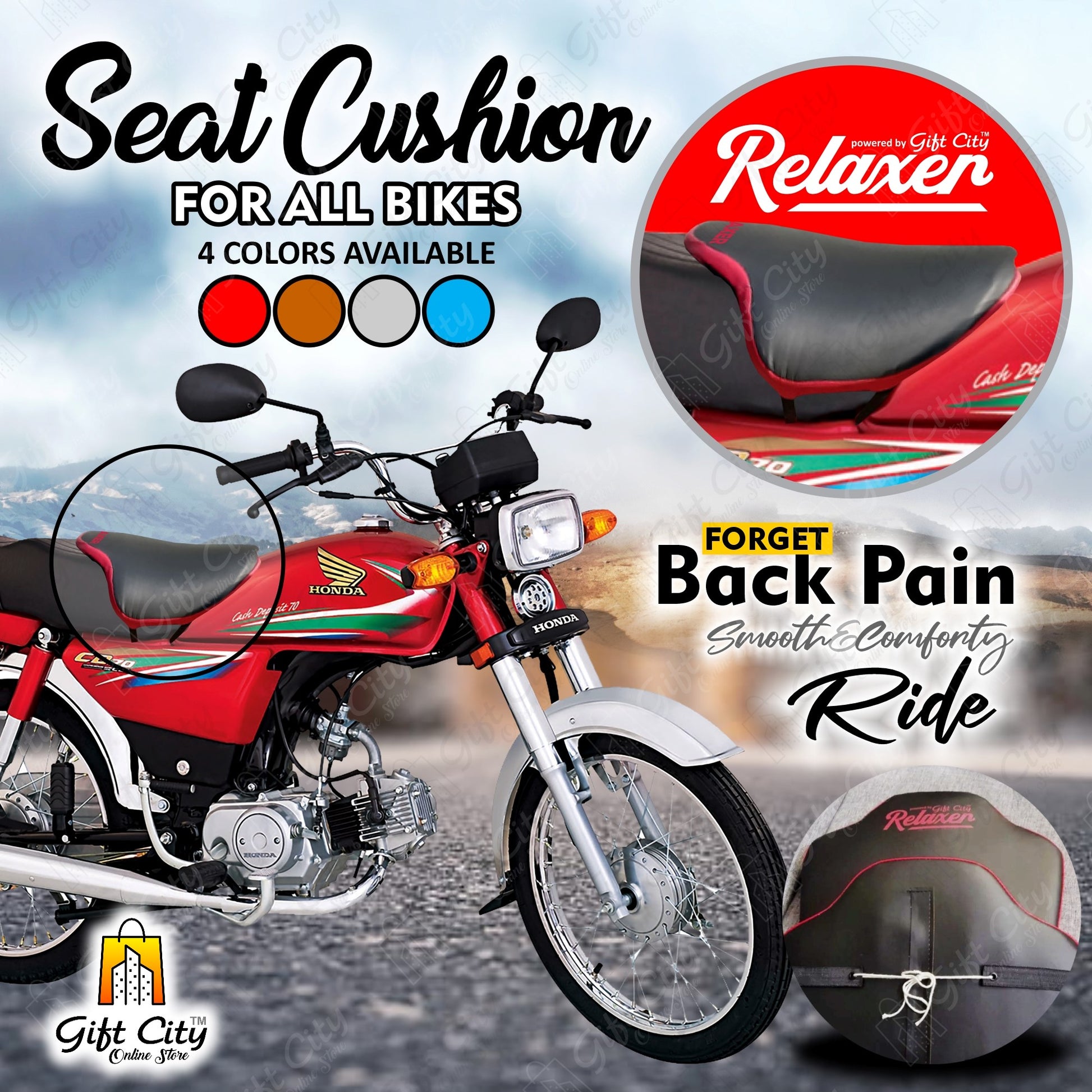 Relaxer Bike Seat Cushion Waterproof