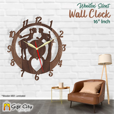 Valentine's Day 3D Silent Wall Clock