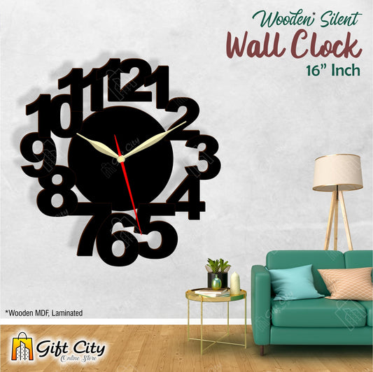 Numbering 3D Silent Wall Clock 