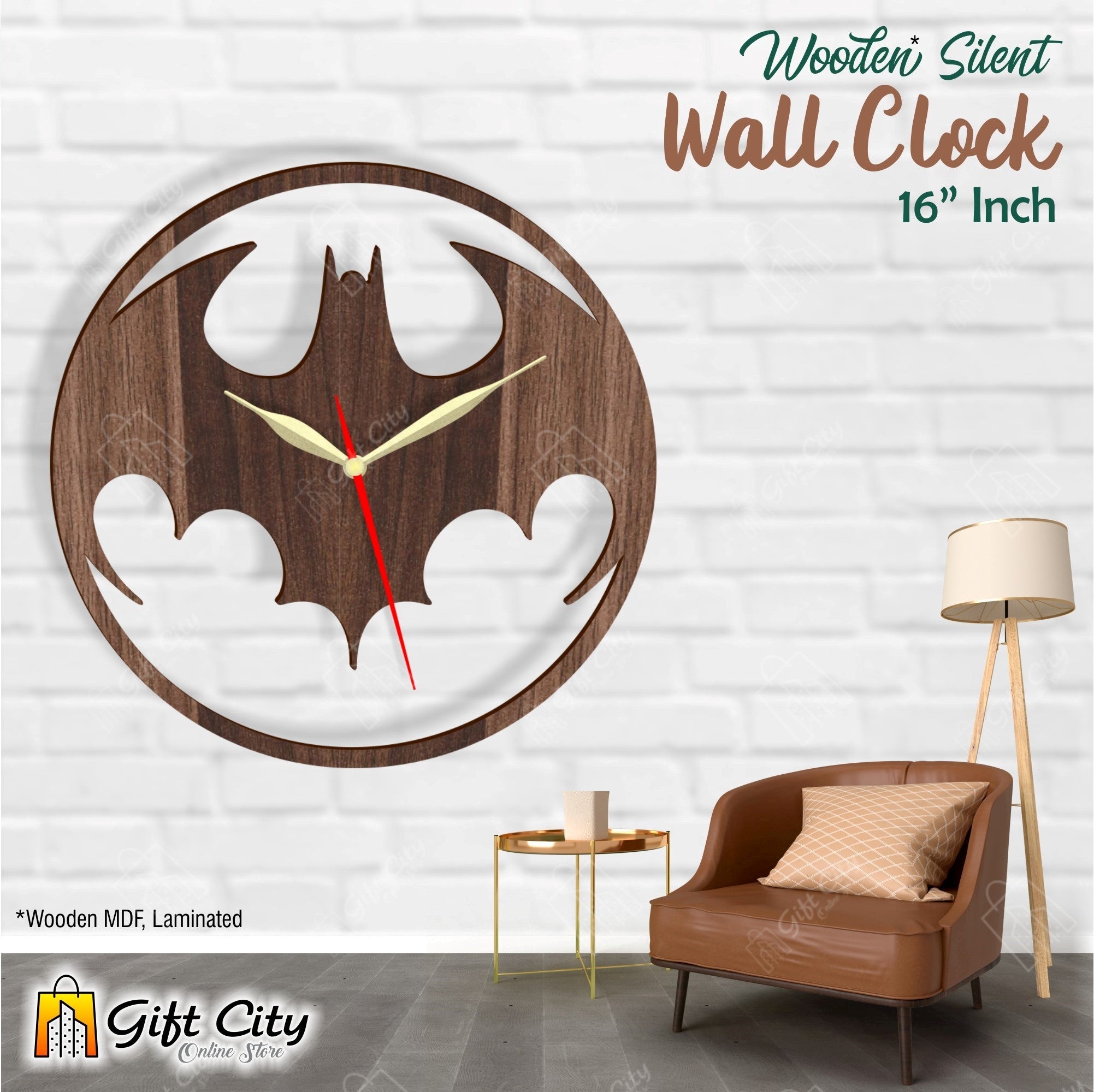 Batman 3D Silent Wall Clock - GIFT City